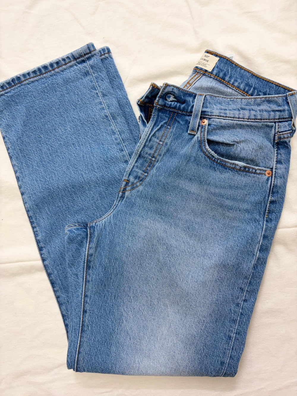 Levi's Medium Blue Straight Leg Jeans